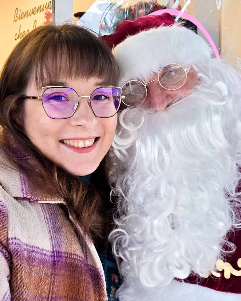 Photo prise avec le Père-Noël