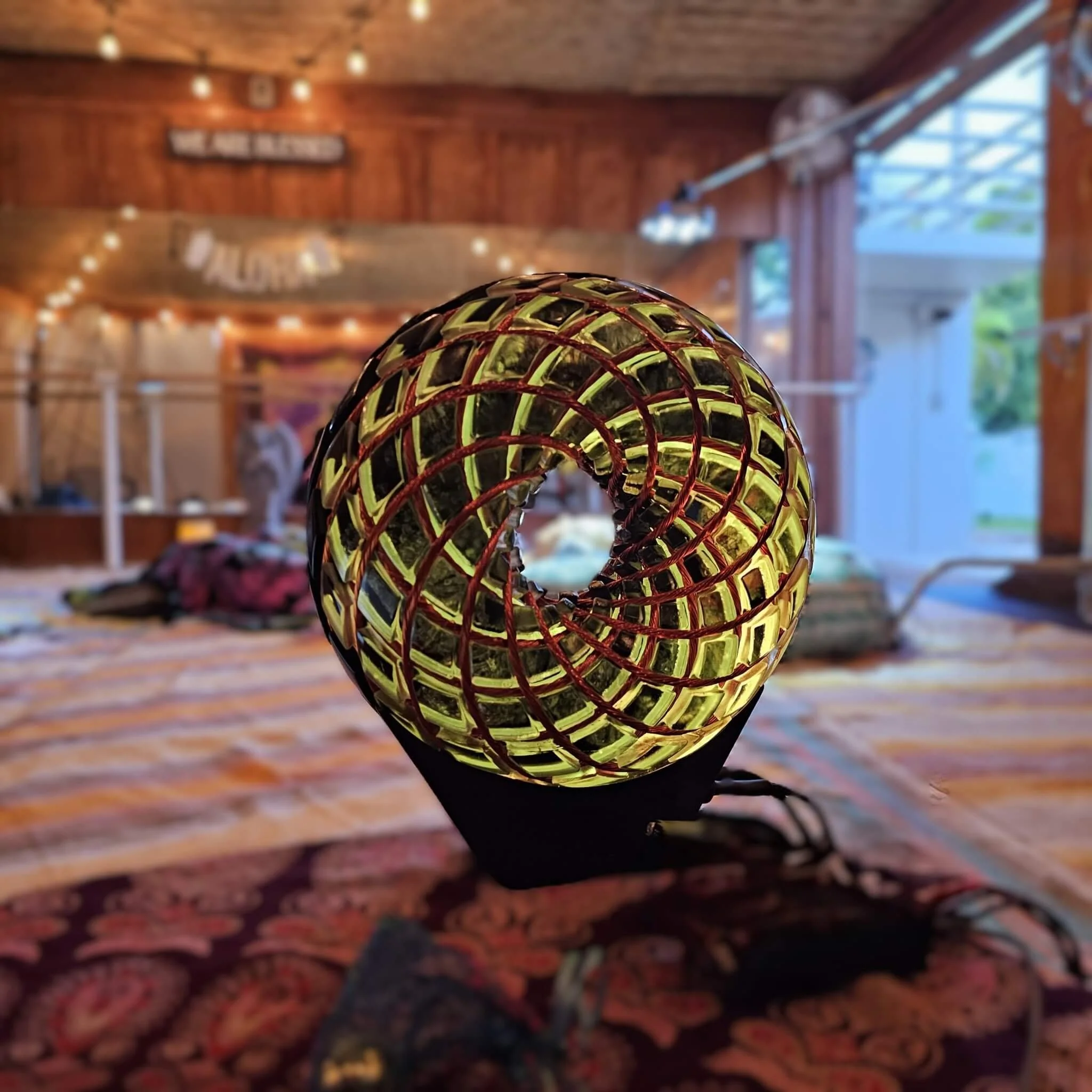 Close-up of our i9 iTorus during one of our healing events.