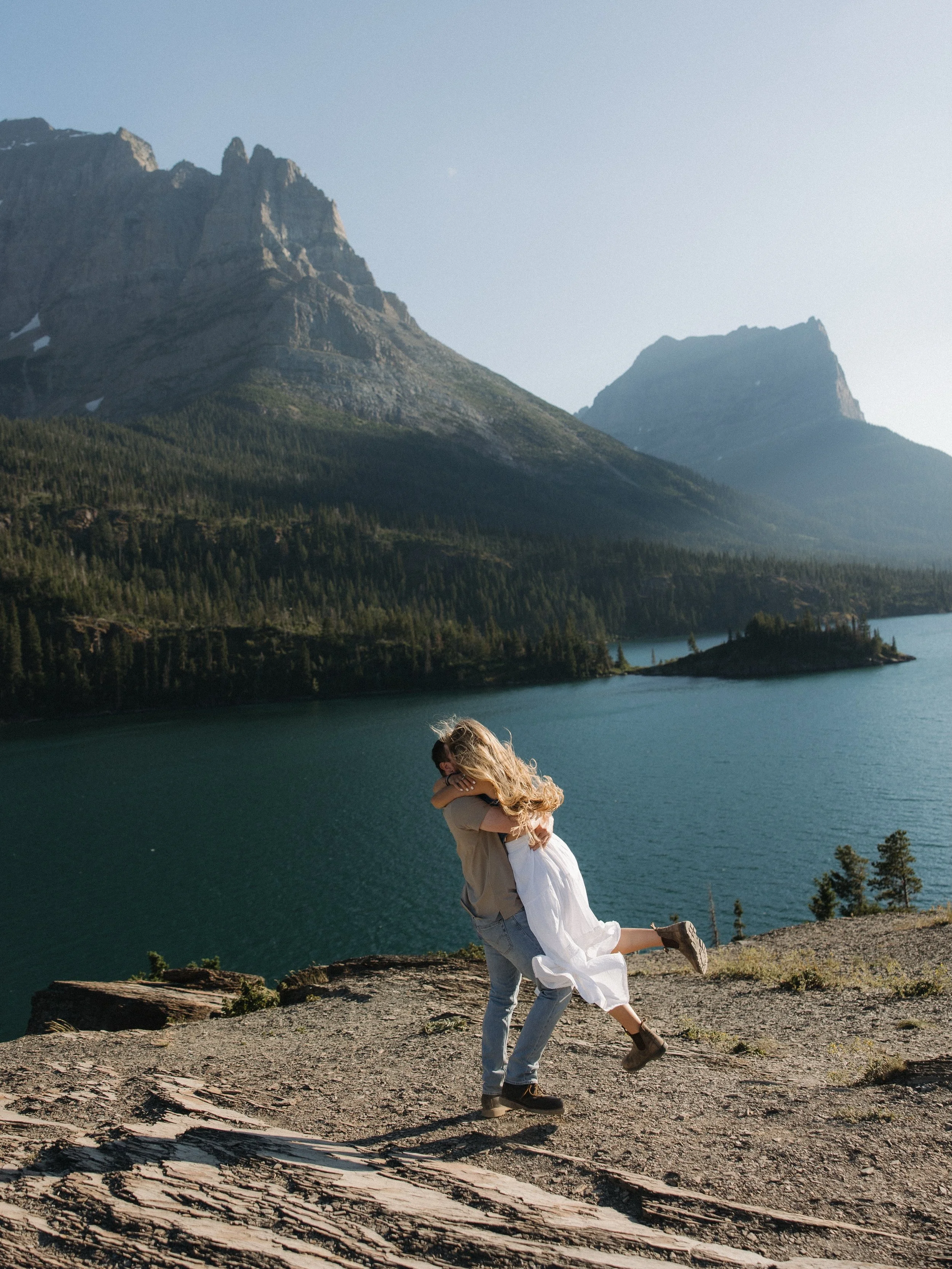Sun point never disappoints ✨🌞

Glued to my editing screen &amp; chatting with 2027 couples this week! Just a reminder my books are closed for the rest of this year, but very much open for next. 

🏷️ // glacier national park, montana wedding photog