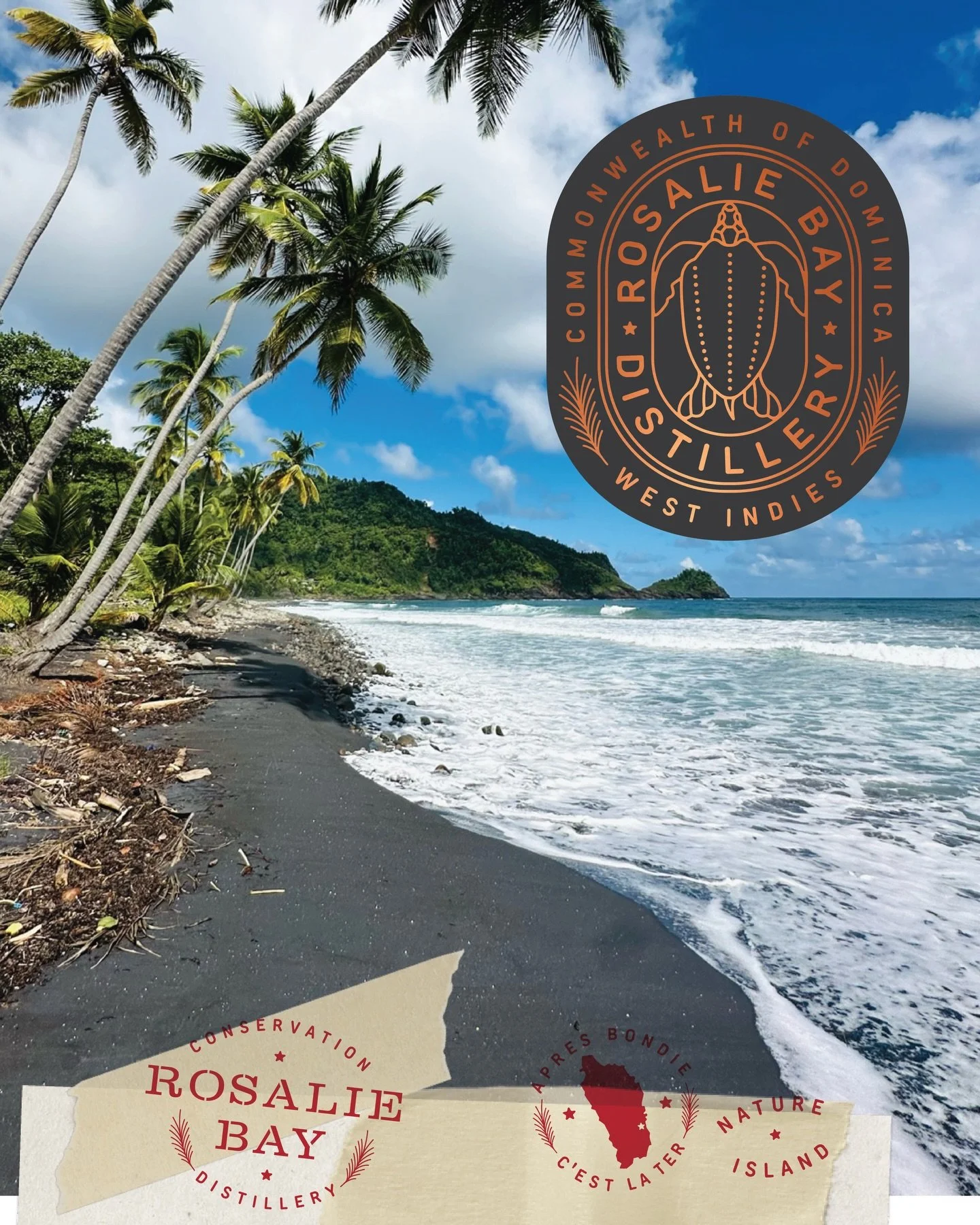 * _patron ::: Rosalie Bay Distillery {  Rosalie Bay _Dominica } // _commission ::: branding / logos / packaging / merchandise / advertising / apparel / stationery / signage / whatnot // _brand + design ::: Funnel : Eric Kass // #branding #funnelerick