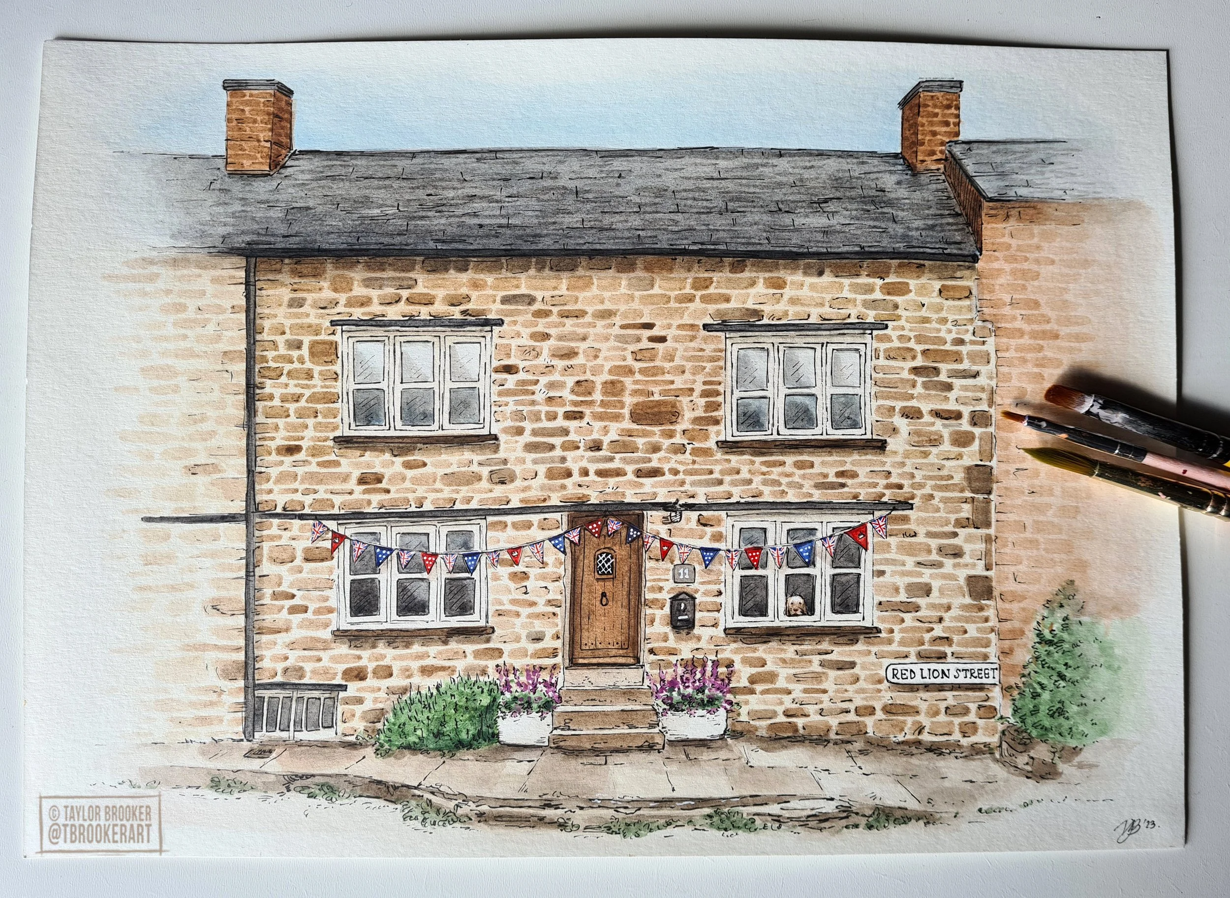 House in Watercolour (Commissioned, 2023)