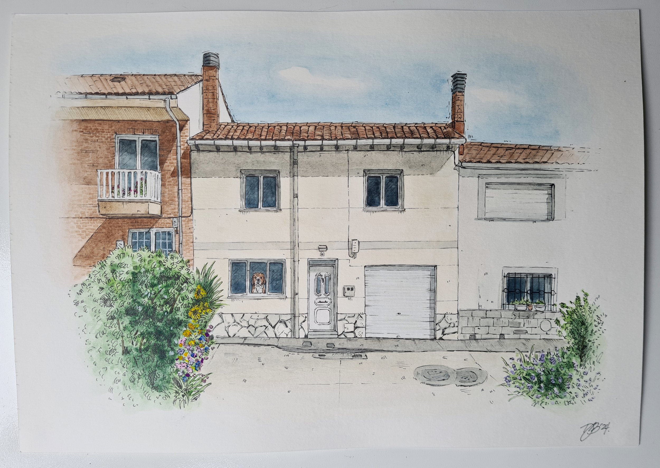 House in Watercolour (Commissioned, 2024)