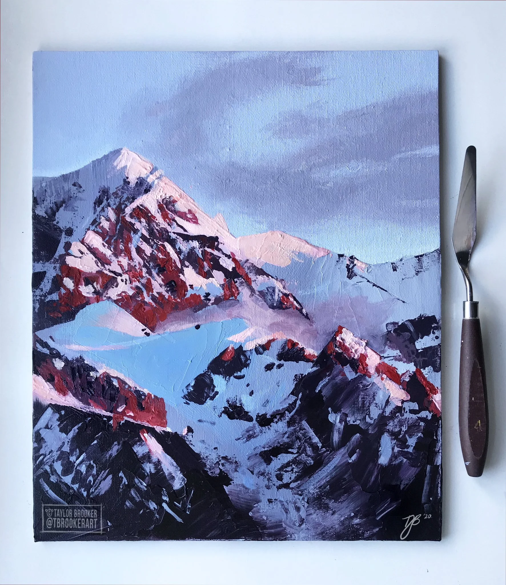 Mountains in Acrylic (Personal, 2020)