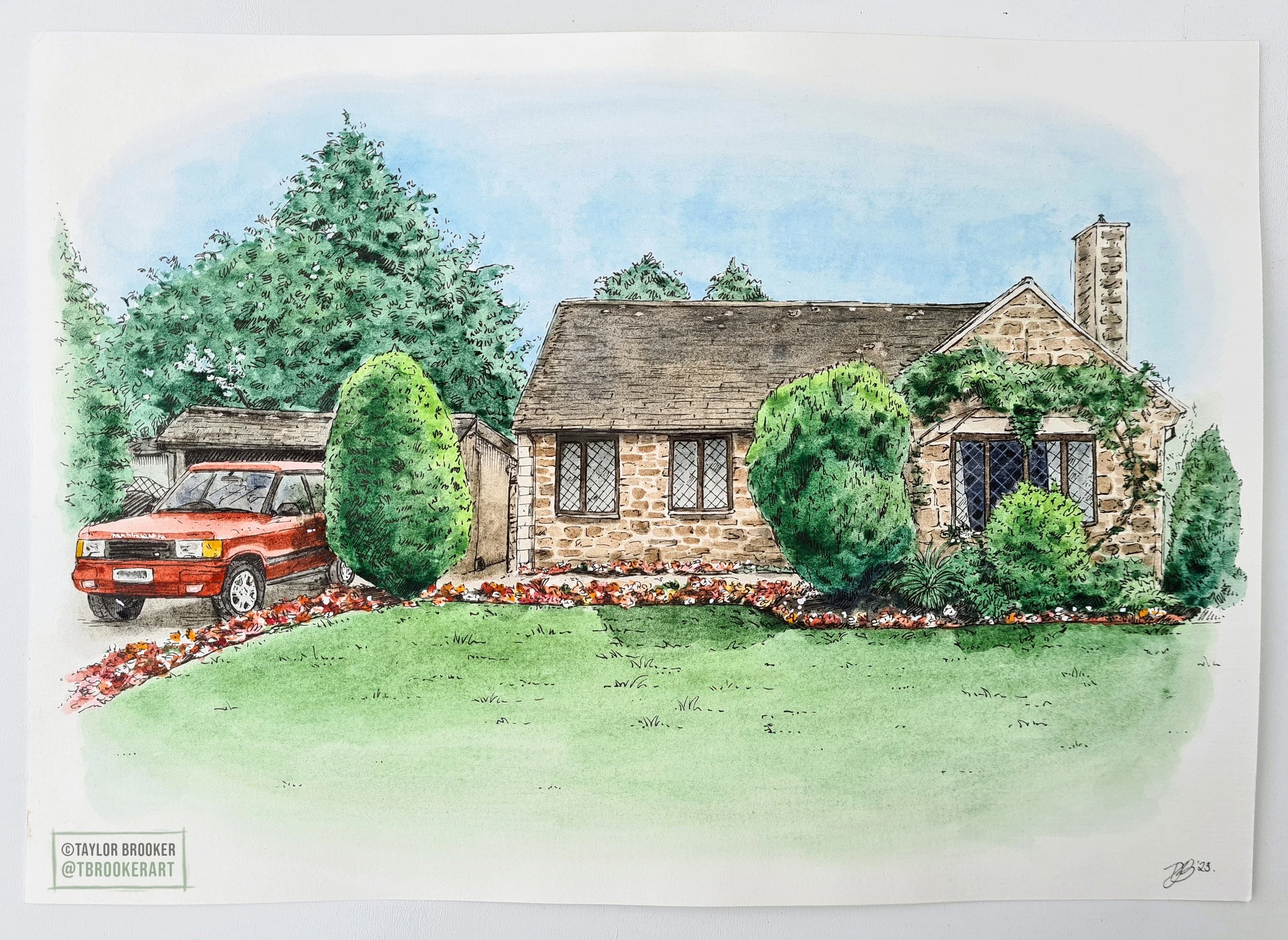 House in Watercolour (Commissioned, 2023)