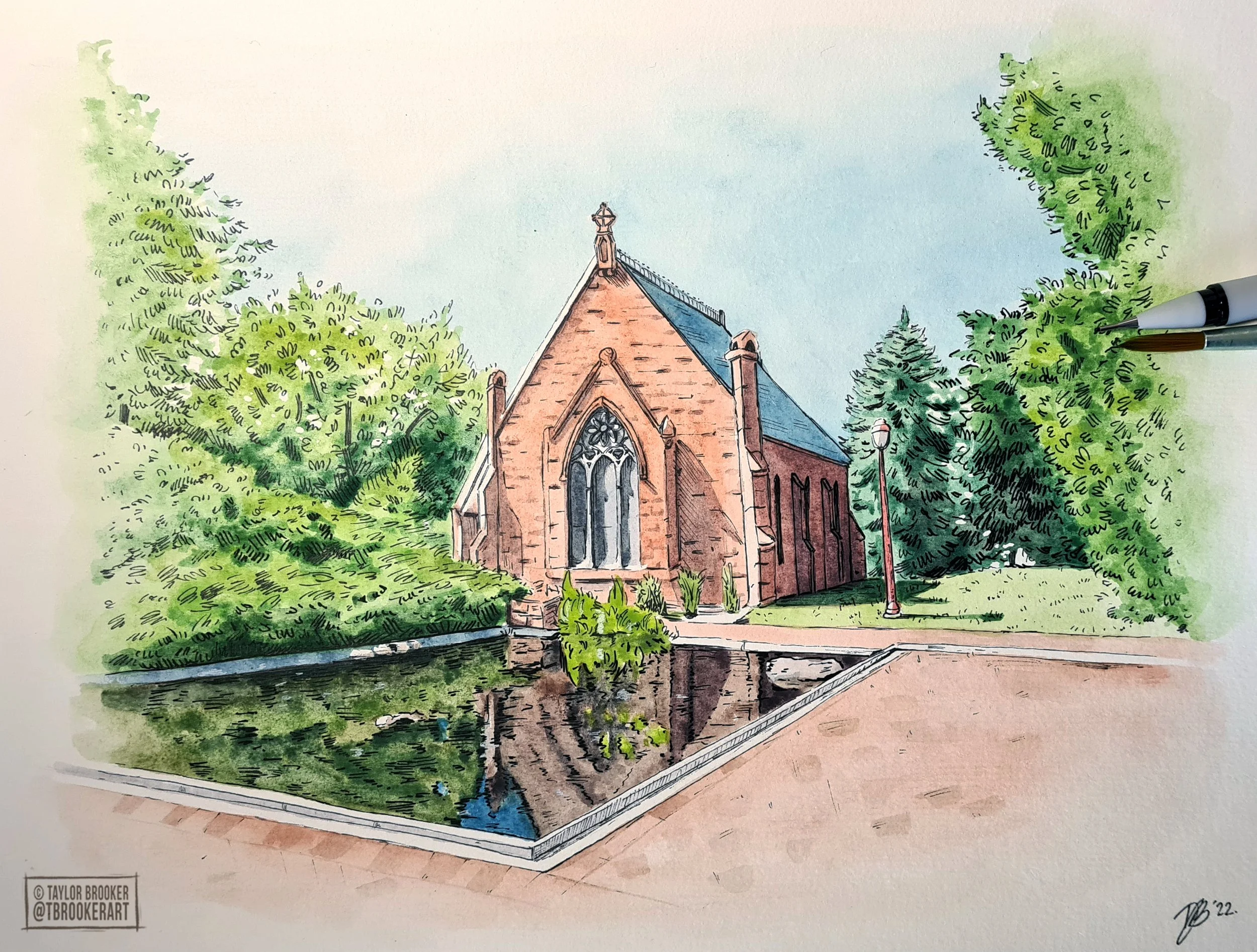 Church in Watercolour (Commissioned, 2022)