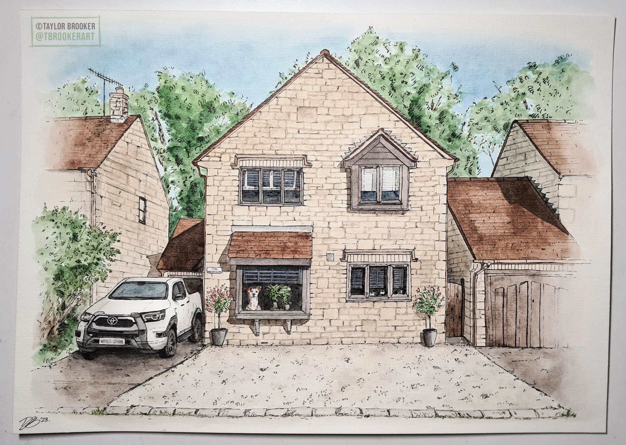 House in Watercolour (Commissioned, 2023)