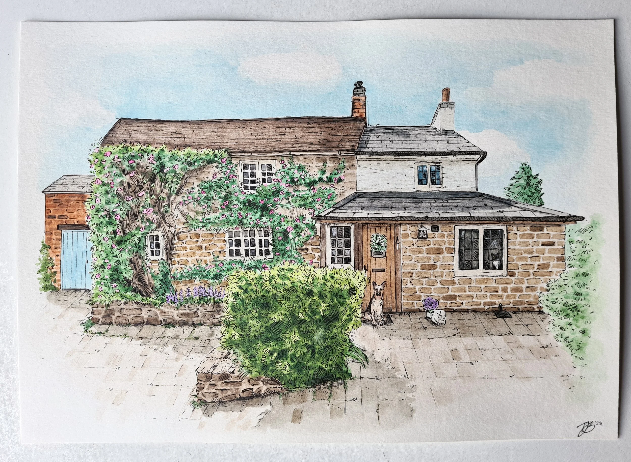 House in Watercolour (Commissioned, 2023)