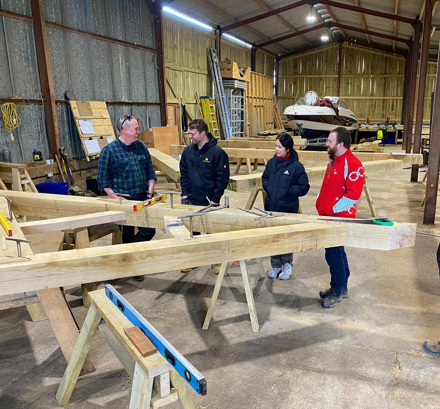 We recently had chance to visit @premier_oak_buildings to see one of frames being made. 

I don&rsquo;t know how many times I&rsquo;ve been to an oak workshop, but there is always something new to learn - Dexter and the team were more than happy thei