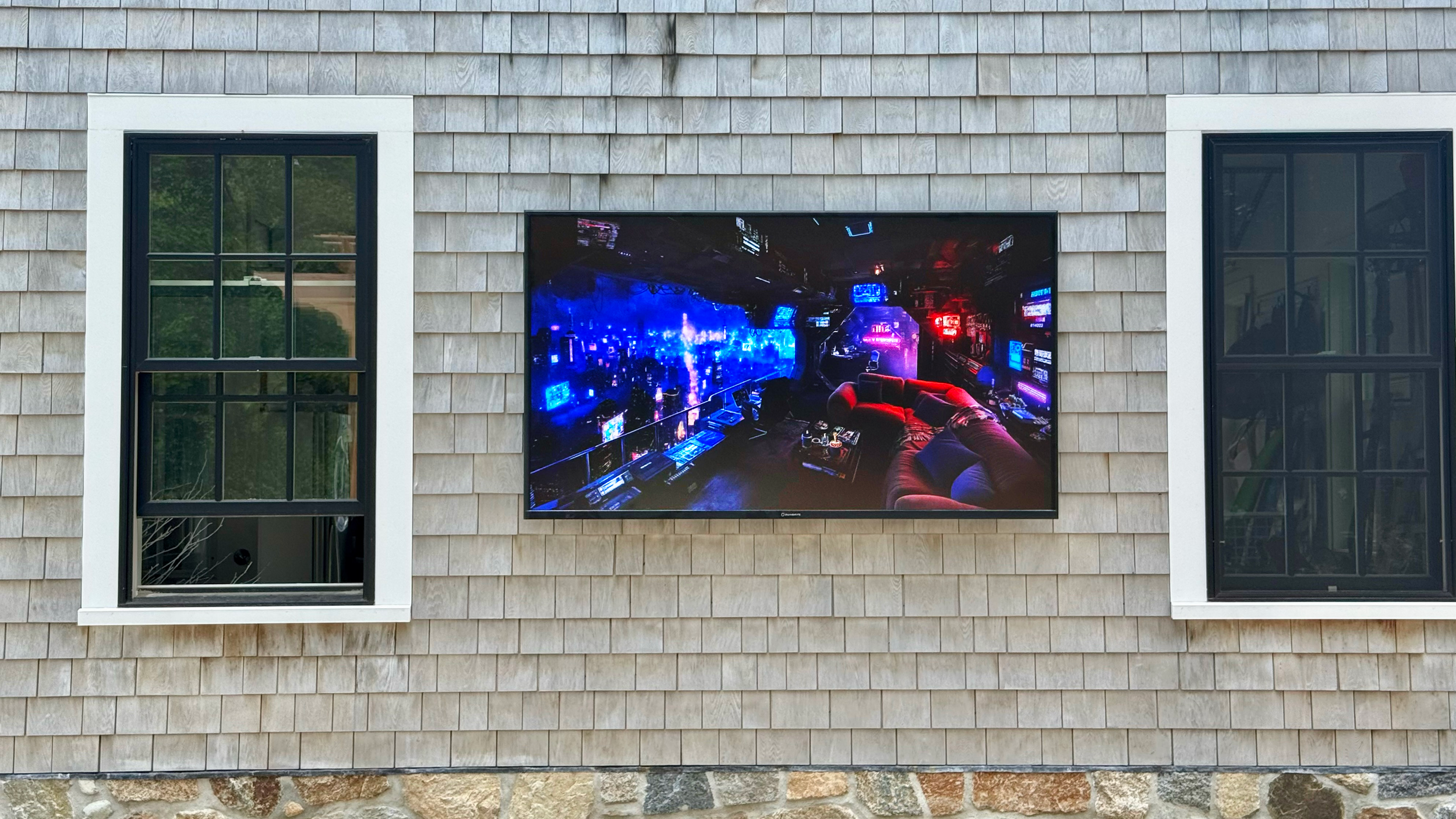 Sunbrite 75" Solis TV. Hingham, MA