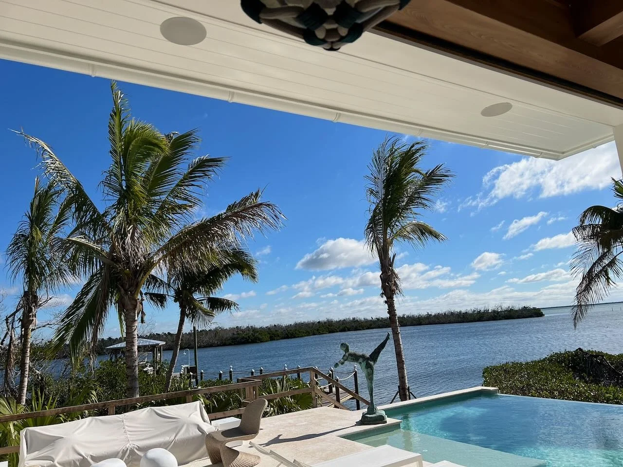 OriginAcoustics Explorer speakers. Florida. Outdoor living