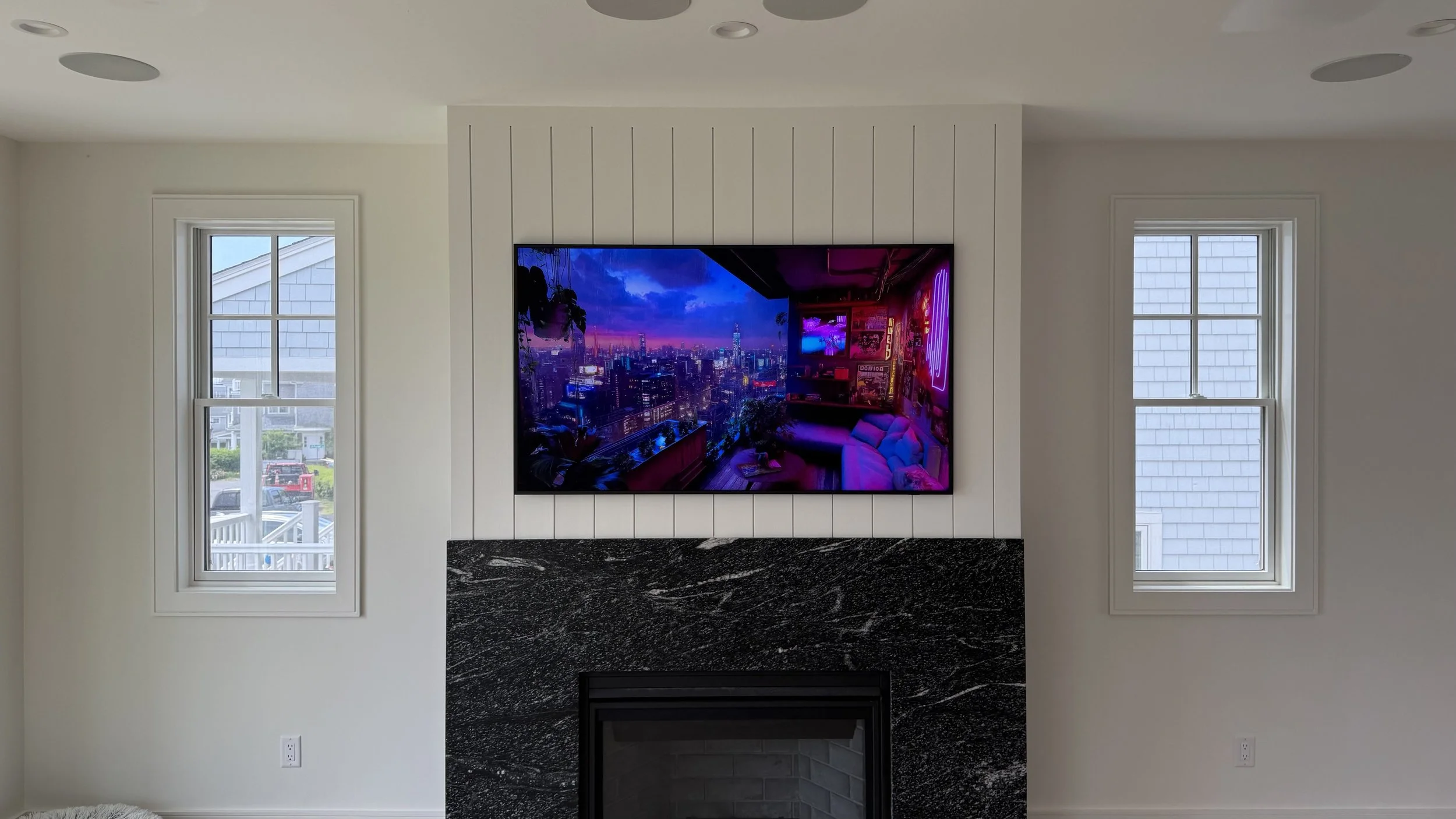 A Samsung Frame flat-screen TV.  Scituate, MA