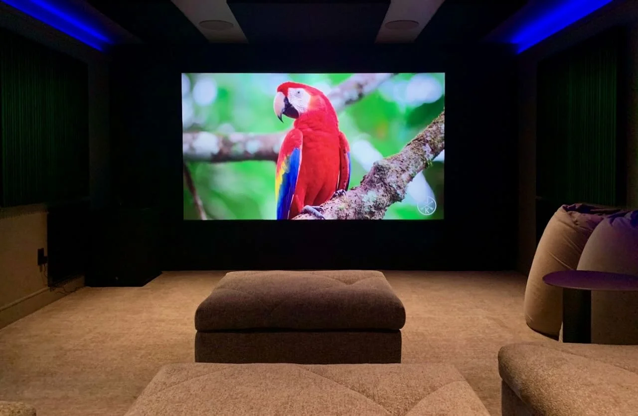 Dolby Atmos theater. Sony 8100ES Laser projector. Hingham, MA