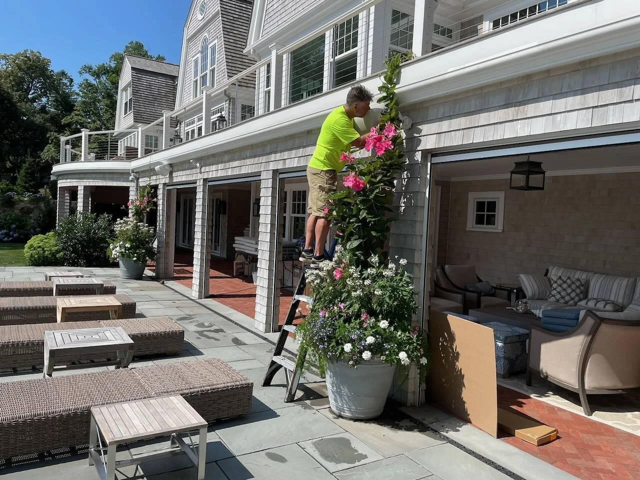 Exterior speaker installation Duxbury, MA