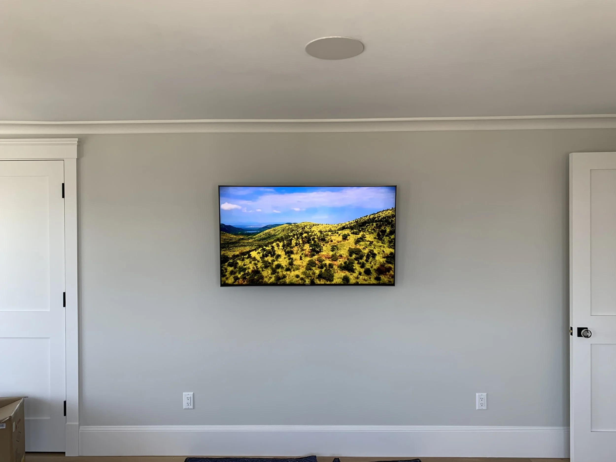 Sony TV installation. Marshfield, MA