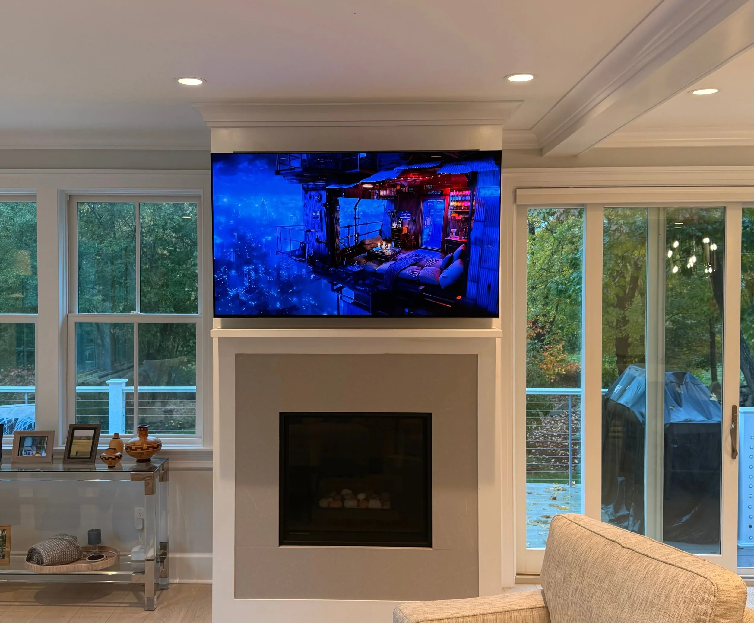 TV install, Sony Bravia 8 OLED. Cohasset, MA