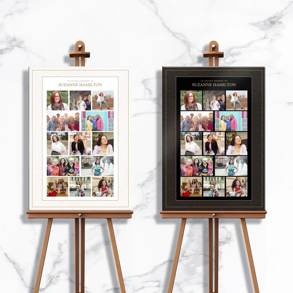 Timeless Funeral Memory Board