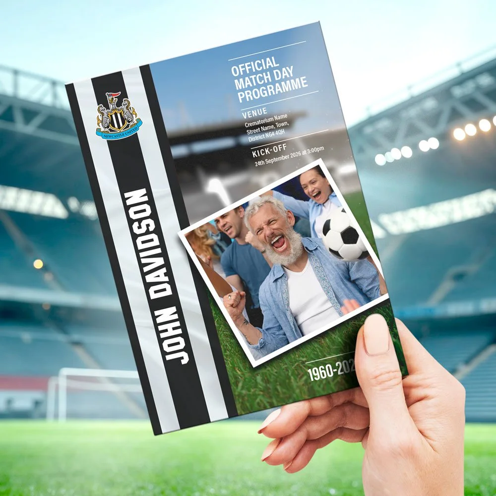 Football Fan Funeral Order of Service