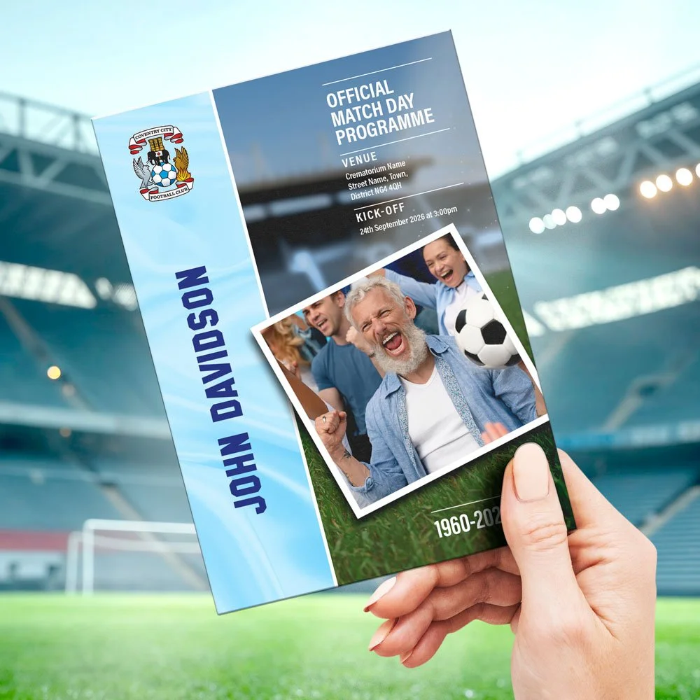 Football Fan Funeral Order of Service