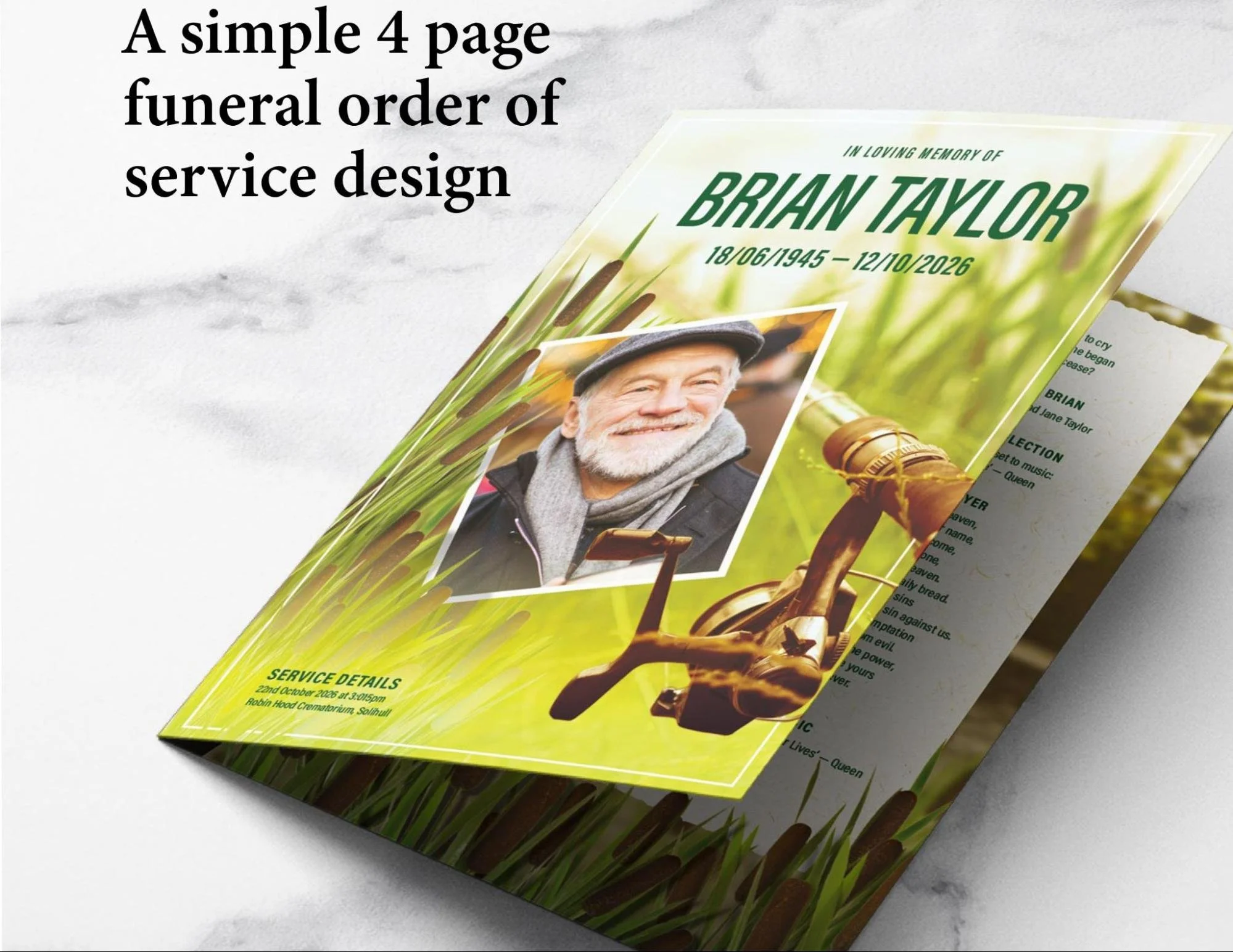 How Many Pages Should a Funeral Order of Service Have in Loughborough?