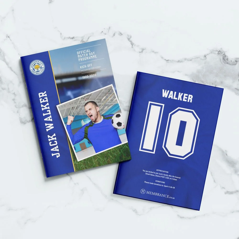 Leicester City Football Club Funeral Order of Service