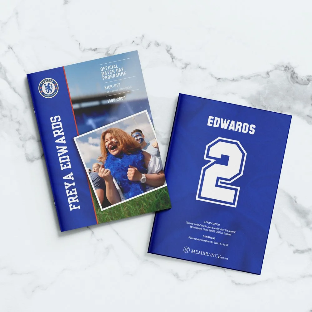 Chelsea Football Club Funeral Order of Service