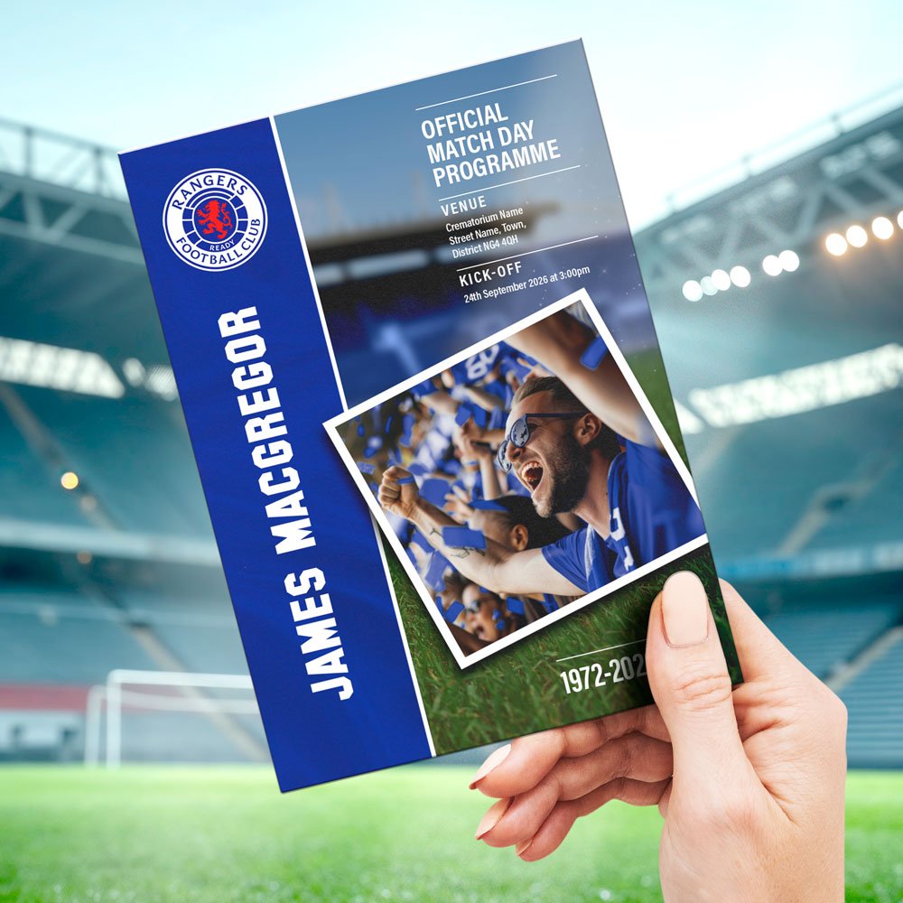 Football Fan Funeral Order of Service