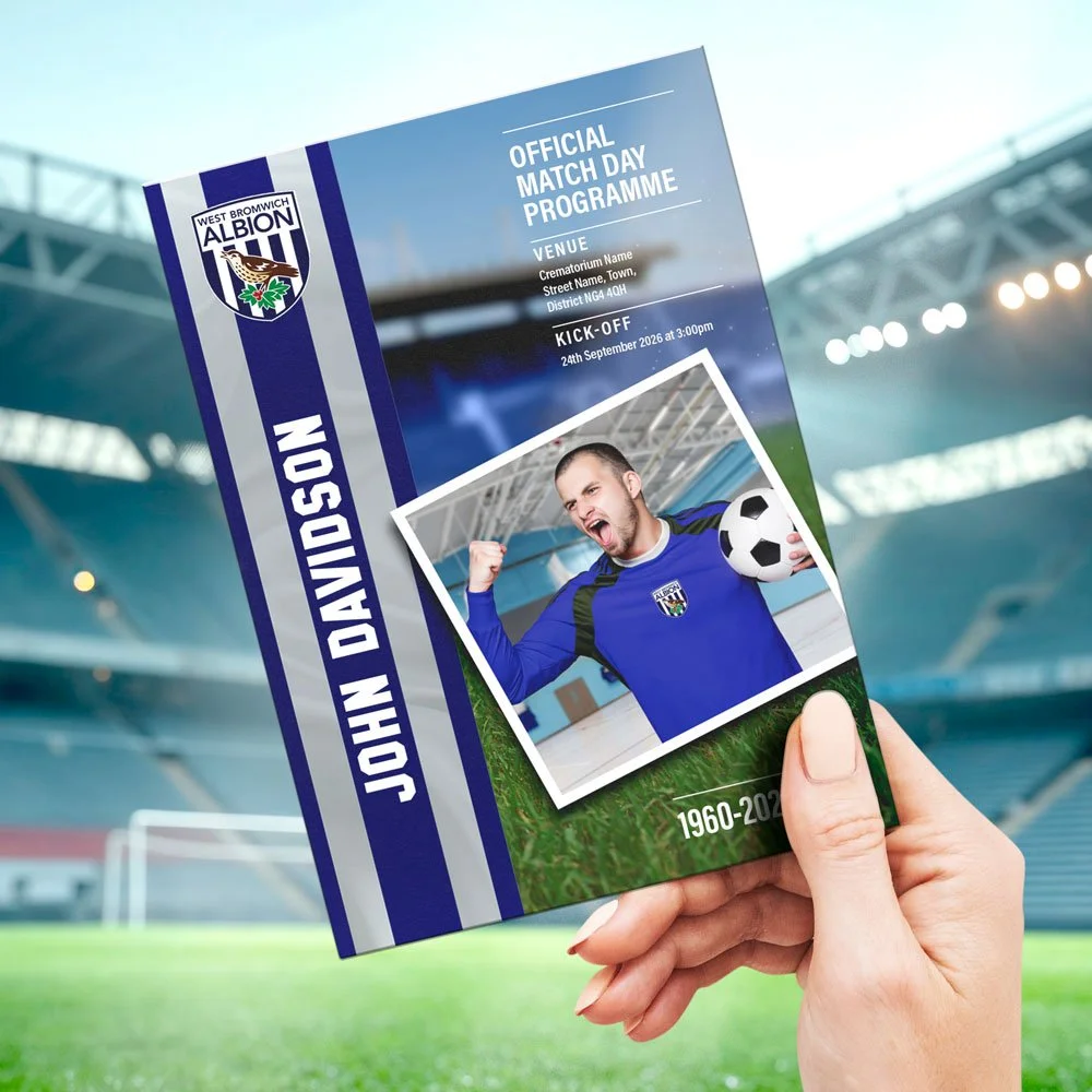 Football Fan Funeral Order of Service