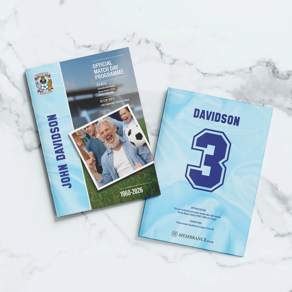 Coventry City Football Club Funeral Order of Service