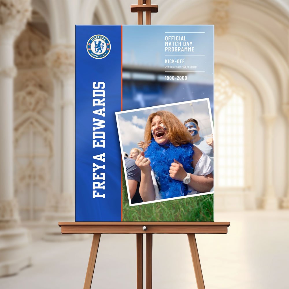 Football Fan Funeral Welcome Sign