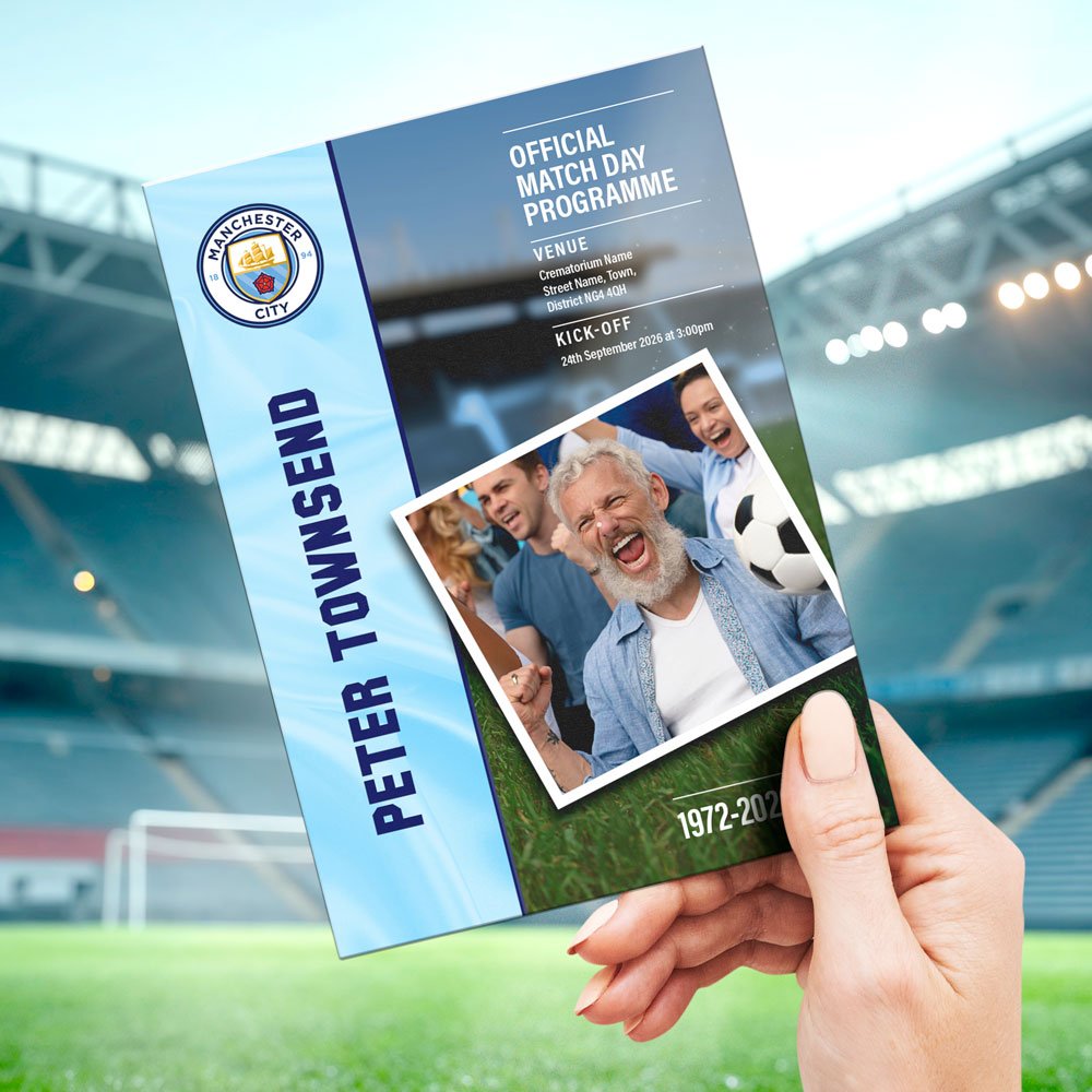 Football Fan Funeral Order of Service