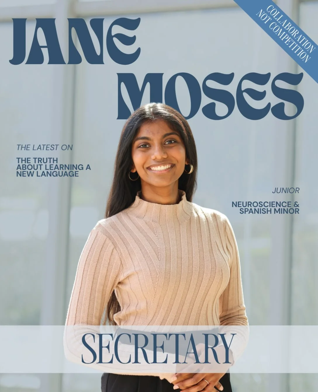 Next up we have your Secretary for this year, Jane! Jane is a junior neuroscience major with a minor in Spanish. She has been involved in MD since her freshman year and this is her second year as an officer! On campus, Jane is an EMT with UEMR, a PLT
