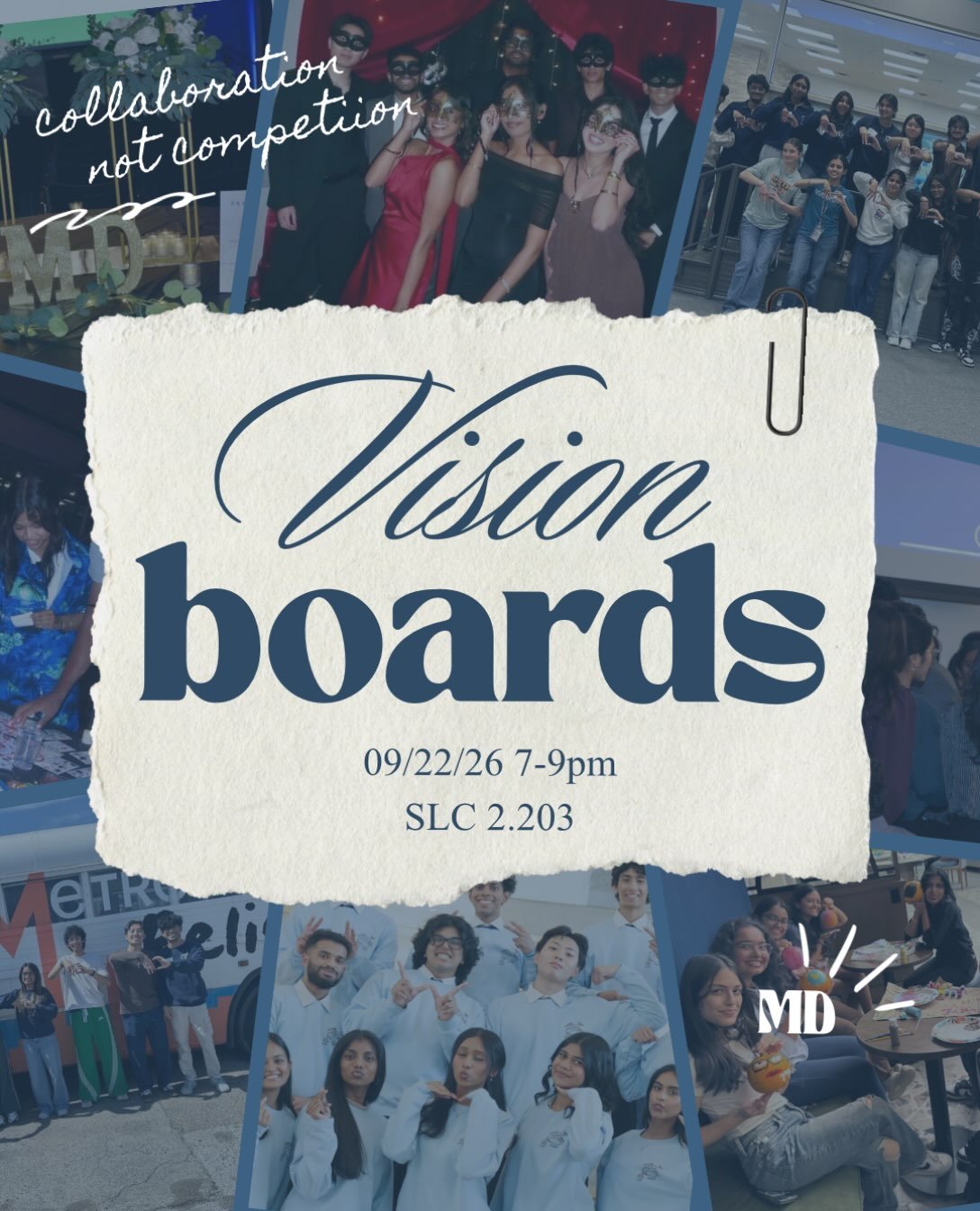 Excited for our first social of the semester where we will be making vision boards! Bring your friends and get ready to bring your Pre-Med vision to life!! The social will be on Tuesday, September 22nd in SLC 2.203 from 7-9 PM. Materials will be prov