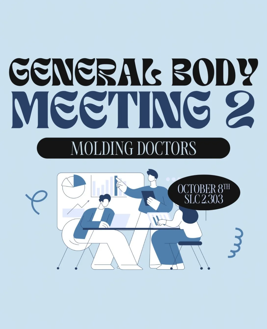 Excited to announce our second GBM next Thursday, October 8th @ 7PM in SLC 2.303! We will be going over the Pre-Med timeline and other general updates. Can&rsquo;t wait to see everyone there!