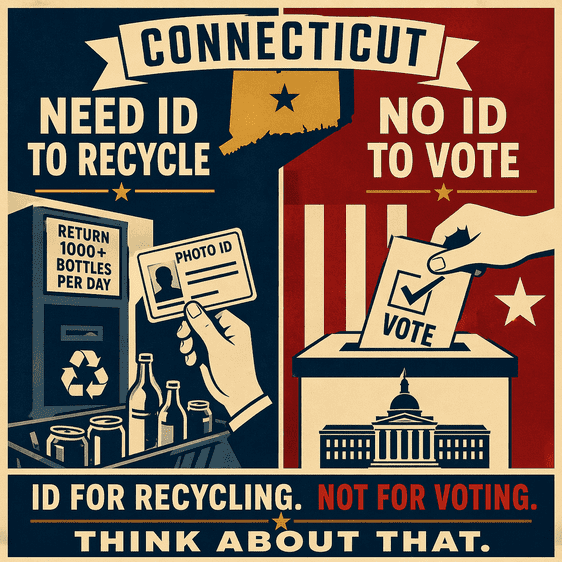 Todd Talk | Connecticut Requires ID… for Recycling, Not Voting