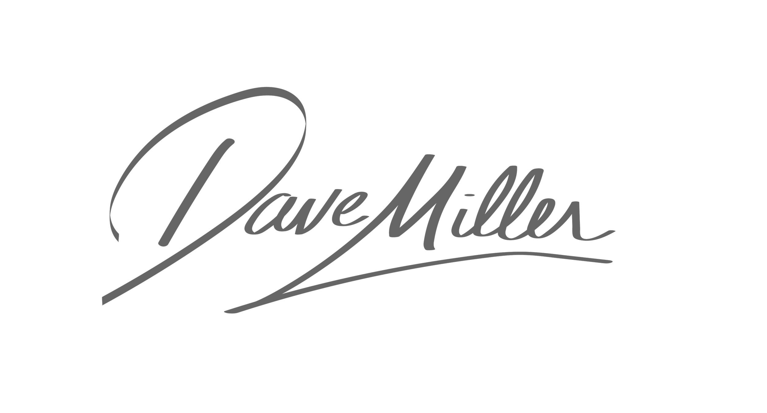 Stylized text saying 'Cave Milla' on a black background.