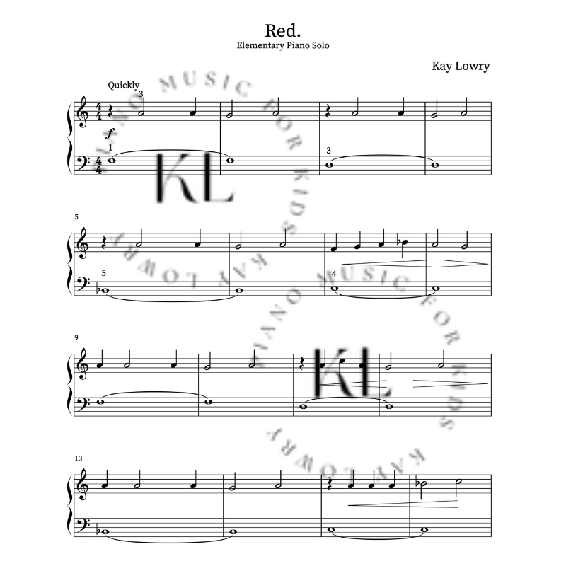 Educational Learning Piano Reig Red