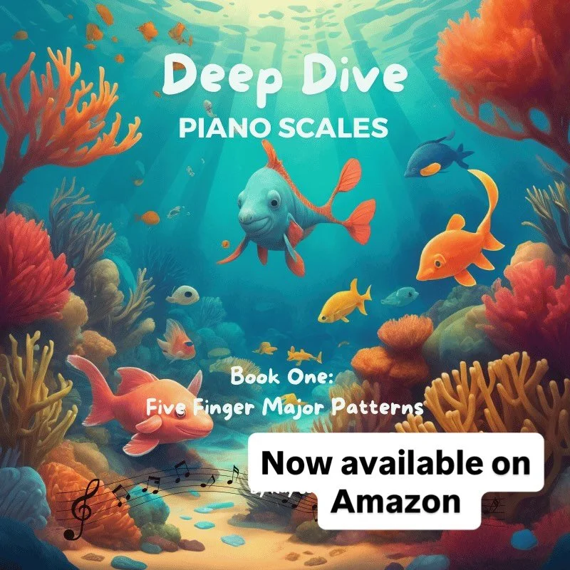 Do you want scale planning to feel like an adventure?

In this book, a young boy named  Cullen loves two things: the ocean and piano playing. His piano teacher invites him to a challenge that no one his age has ever accomplished: the Twelve Tides Tri