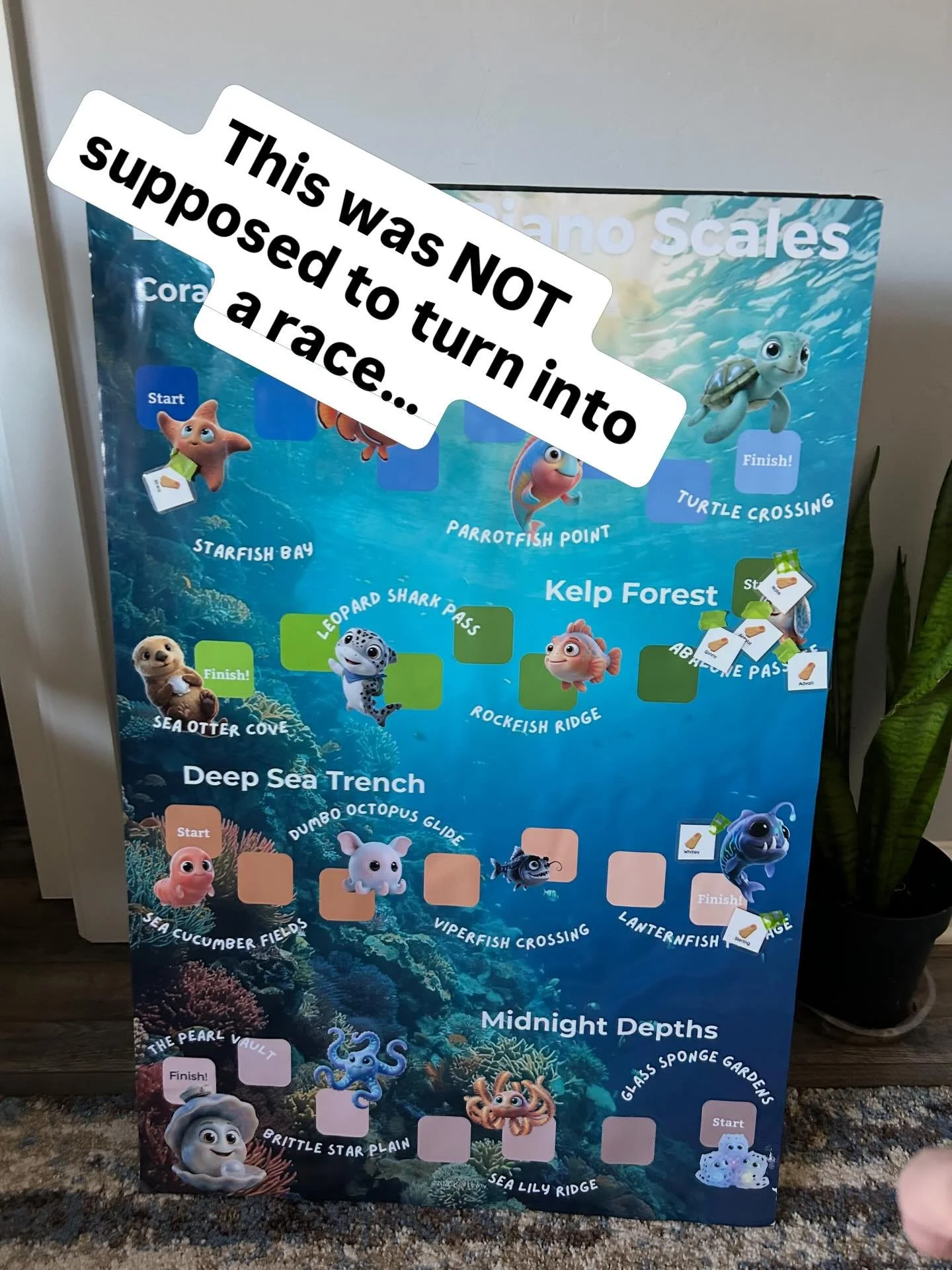 I didn&rsquo;t expect this.

I introduced a simple piano scales challenge&hellip;
and suddenly my studio turned into a full-on race.

Students are tracking their progress on our Deep Dive map 🌊
Each &ldquo;flipper&rdquo; shows how far they&rsquo;ve 