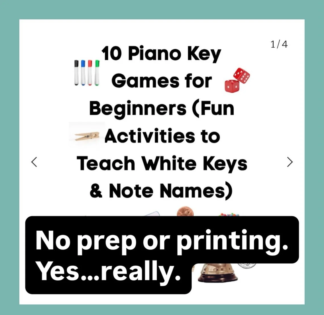 This week I challenged myself to find everyday objects I could use in piano lessons&hellip;

And honestly?
Some of my best teaching happened off the bench.

We used:
🎨 sidewalk chalk
🧶 pom-poms
🥢 popsicle sticks
&hellip;and a few other simple thin