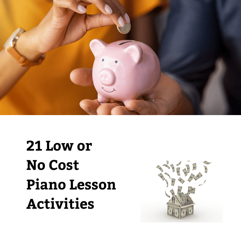 21 Low or No-Cost Piano Lesson Ideas – Engaging Activities for Young Beginners (Digital Download)