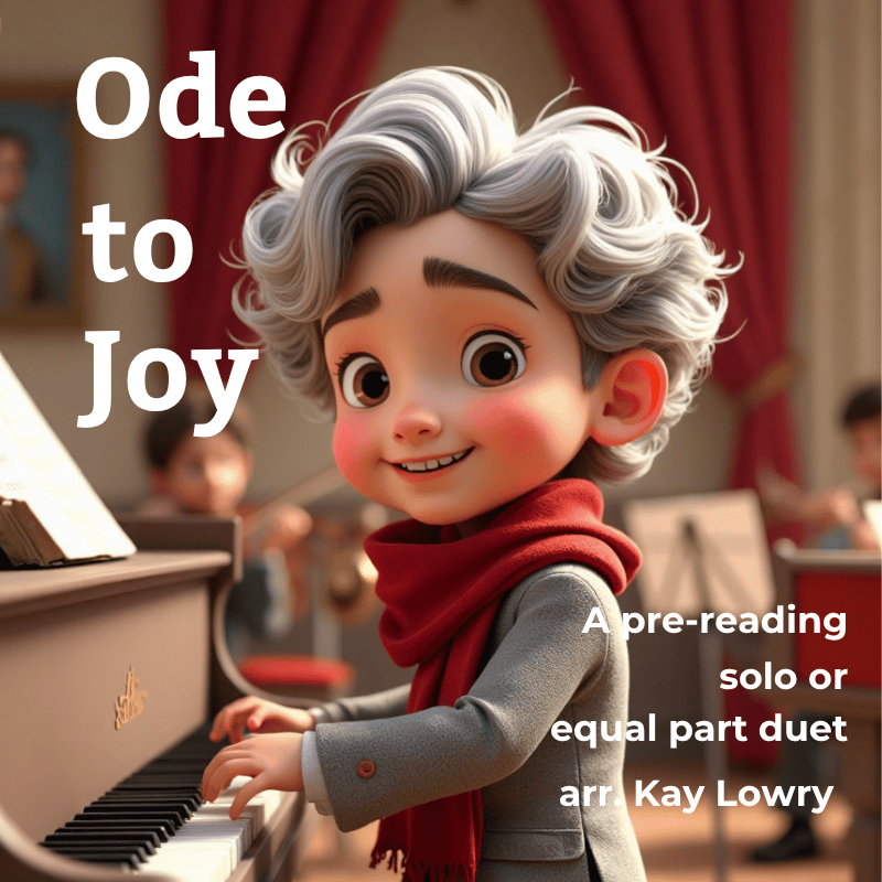 Ode to Joy - a pre-reading solo or equal part duet
