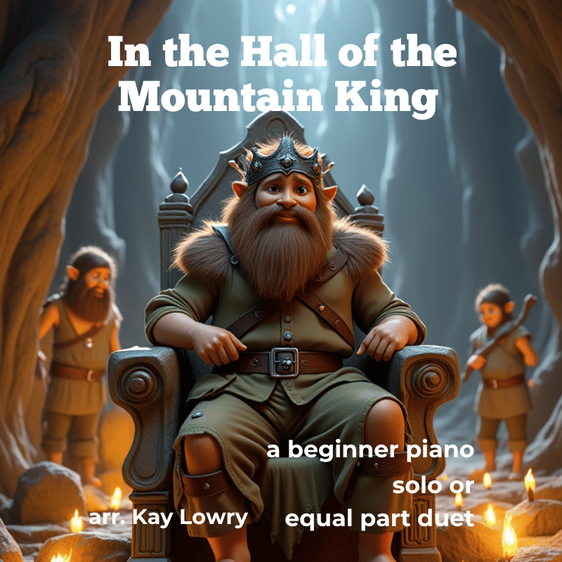 In the Hall of the Mountain King – Beginner Piano Solo or Duet