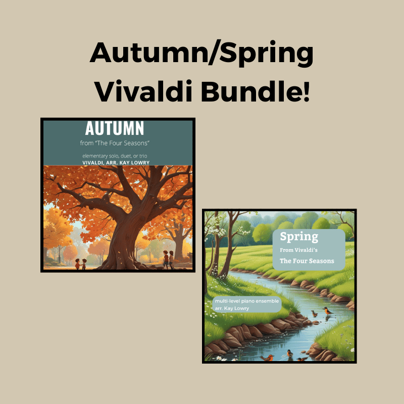 Spring and Autumn from Vivaldi’s Four Seasons – Elementary Piano Ensemble Bundle