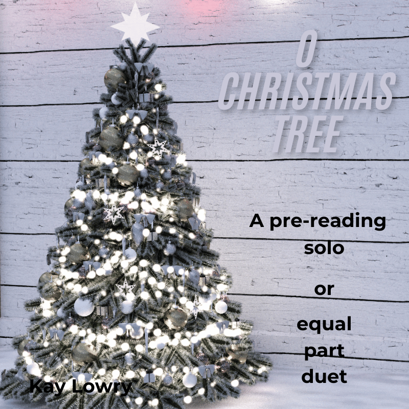O Christmas Tree, a pre-reading solo or duet