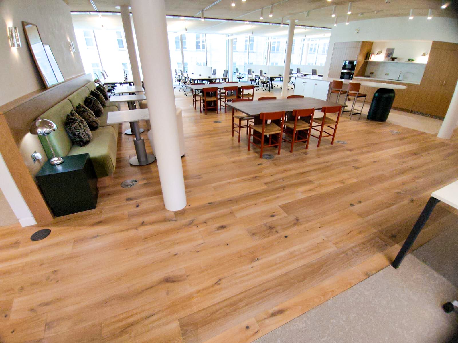 Stylish Office Flooring Fit-Out at the Davidson Building, Covent Garden