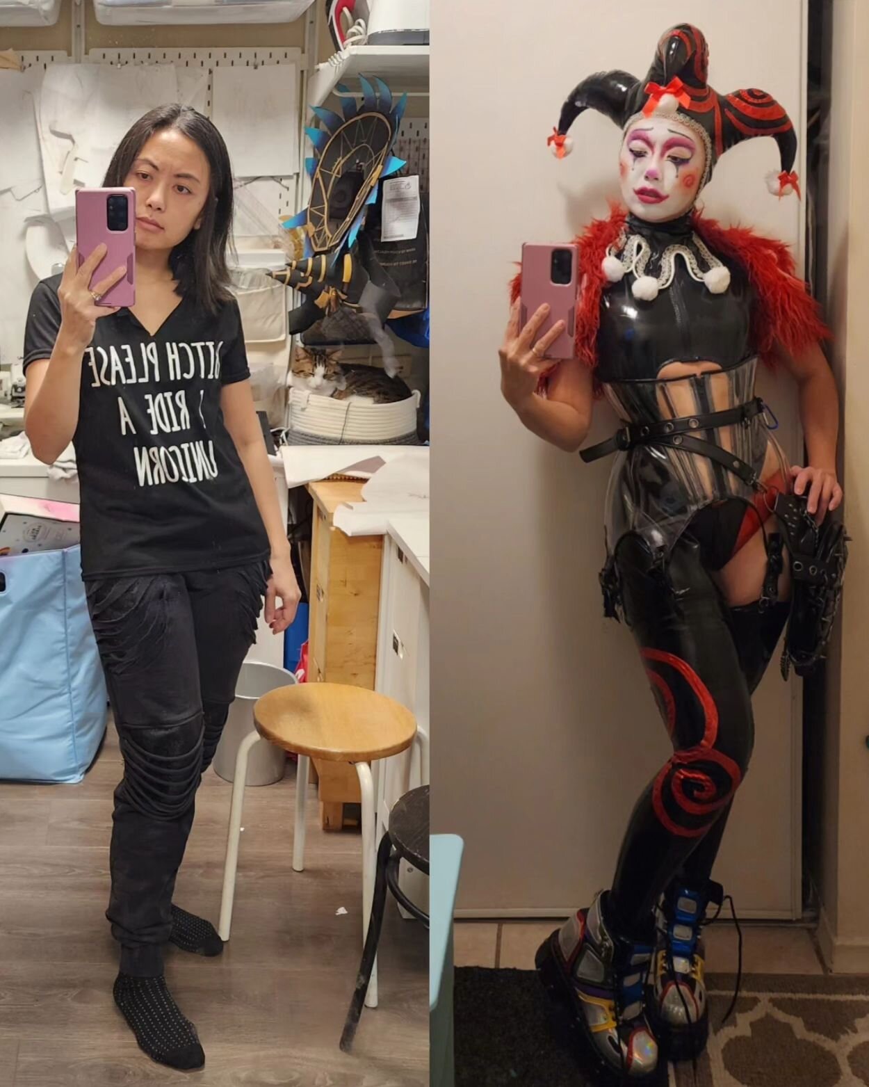 My 2023: 98% WFH bum, 2% what-do-you-call-it : Drag? Clown? Cosplay? &quot;Intentionally dressed for the occasion&quot; is the core concept. 

2% is a generous number for someone who can count the amount of times she got to go out for leisure 🫠

Nee