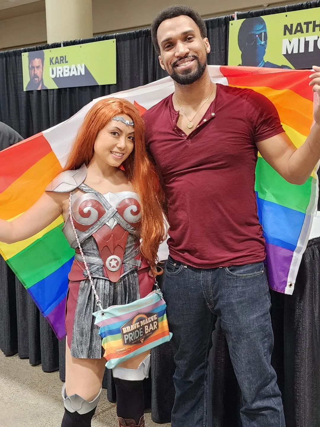 Flag raising weekend!

Glad @itsnatemitchell was not allergic to me, i think I only had maybe 5 photos taken of this cosplay and this may be the best one 😅 

#pridemonth🌈 #torontocosplayer #bravemaeve #queenmaevecosplay #buycanadian #cosmaker #cosp