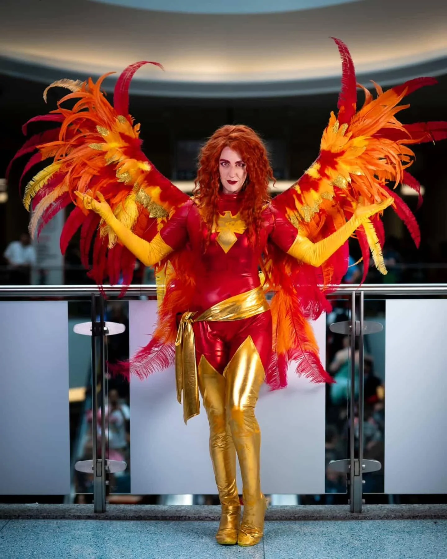 Girl on fire 🔥 

Dark phoenix cosplay made for @fitzro_fun last year - if you've seen her around this past weekend at Fan Expo share your pictures with me!! 😃
.
.
.
#darkphoenixcosplay #Mas #feathers #pvc #zentaisuit #xmencosplay #torontocosplay #c