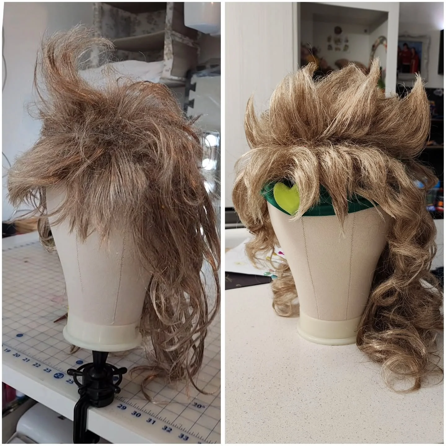 15 years later I finally dared to fix the Rob wig. This Party City mop is ready for Saturday!

Looking forward to @fanexpocanada Comic Con this weekend!

#jojocosplay #diocosplay #jojowigs #cosplaywip concrunch