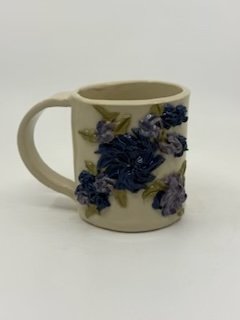Hand built mug decorated with slip flowers for Adults (18+), Friday, June 12, 2026, 6:00pm-9:00pm, $50